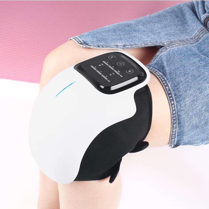 Support Knee Pain Relief Electric Vibrating Knee Massager, Timing Control Heated Knee Massager