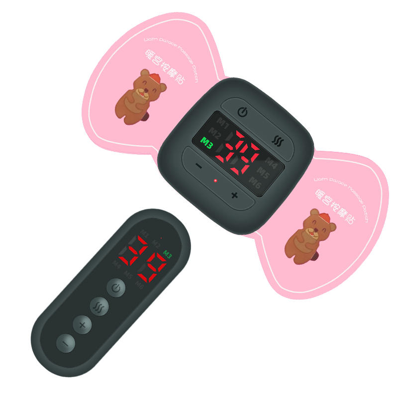 Mooyee wireless portable rechargeable TENS ems massager with Graphene heating menstrual period pain relief device