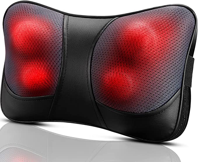 Neck massage pillow Shiatsu massager for deep kneading of the shoulders and feet