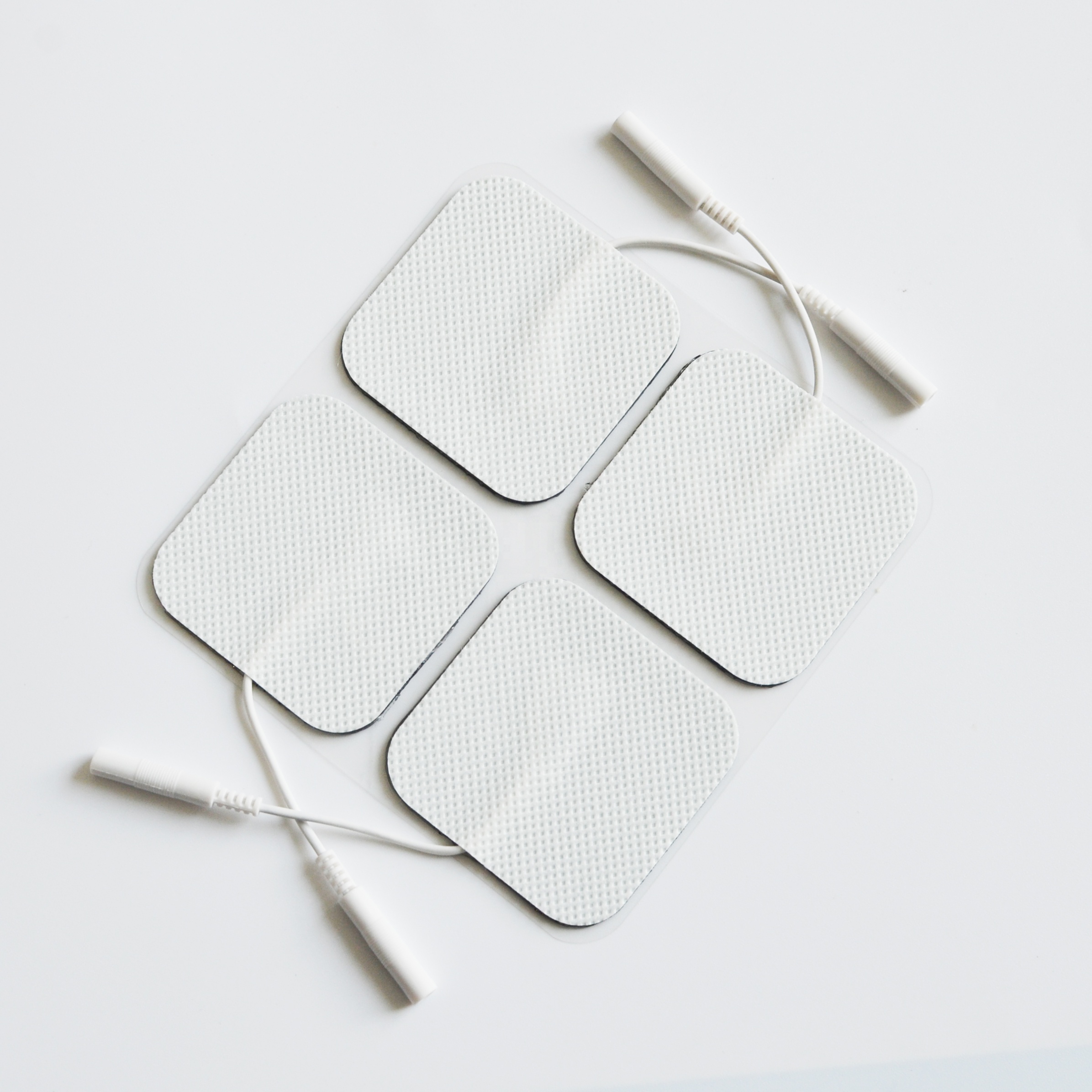 TENS Unit Replacement Pads 2x2 Premium Reusable Electrode Pads - Self Adhesive Electro Therapy Patches for Electrical Stimulation - Non Irritating Stim Pads Design