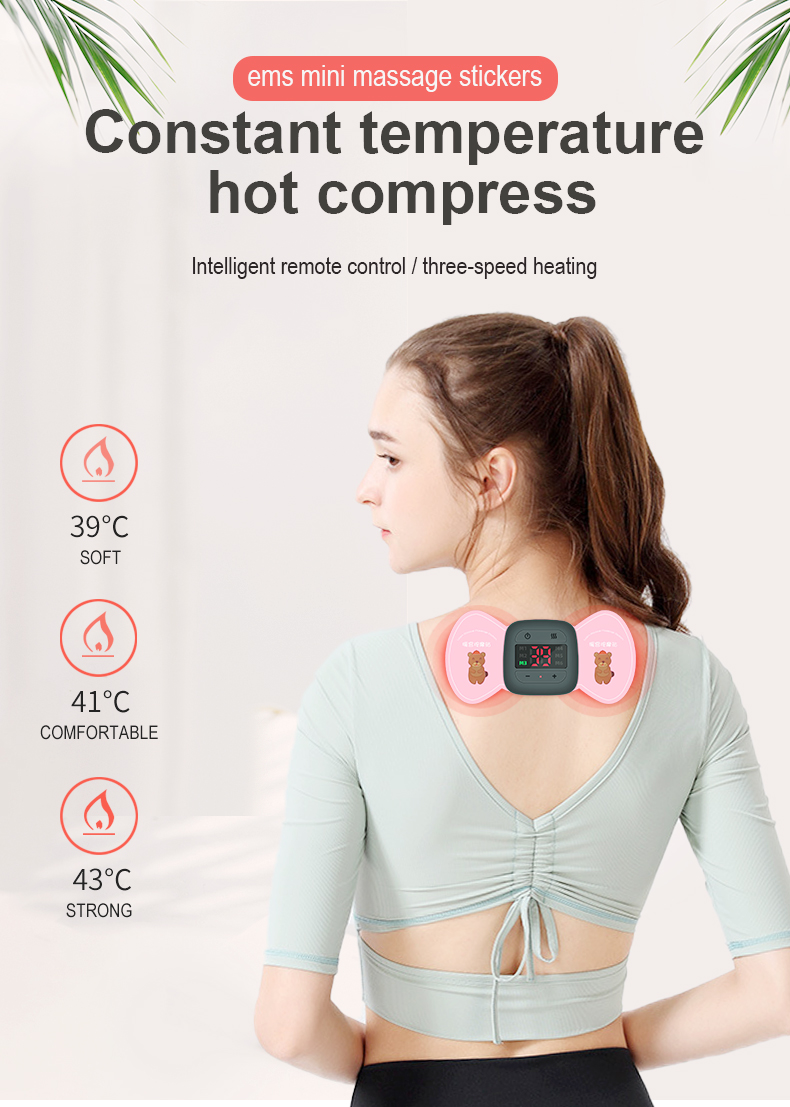 Mooyee wireless portable rechargeable TENS ems massager with Graphene heating menstrual period pain relief device.jpg